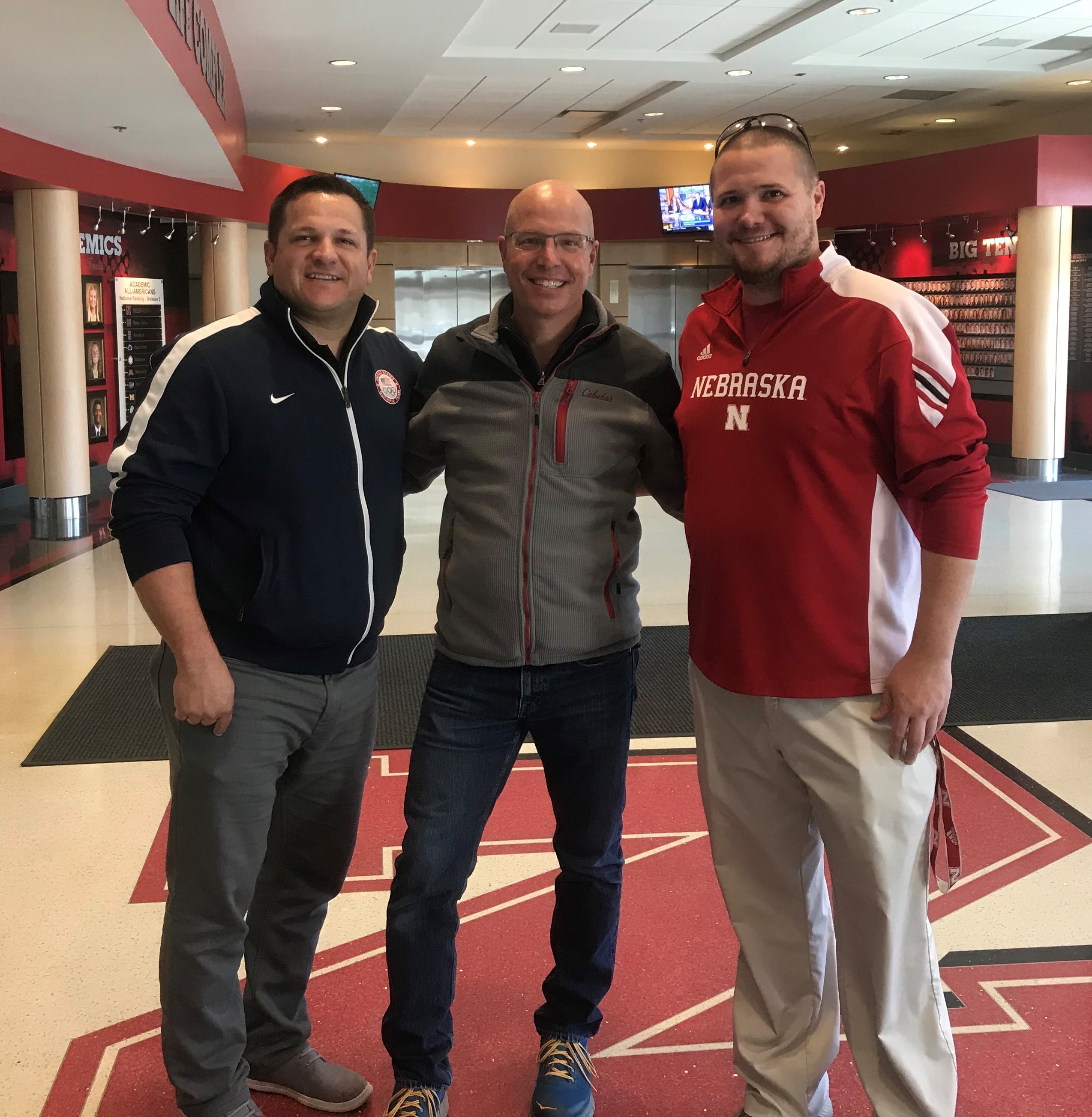 With Derek Bombeck and Derek Bonds at Memorial Stadium